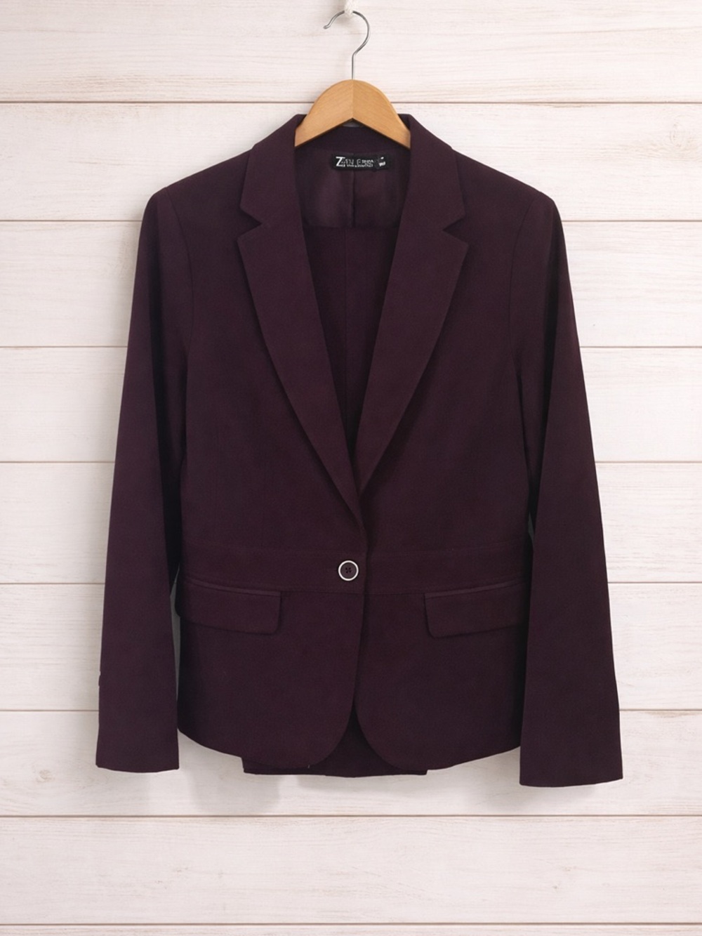 NY and Co Women's Deep Burgundy Suit Jacket and Pants